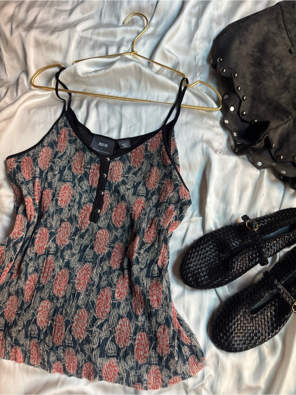Anthropologie Floral Cami Tank Top